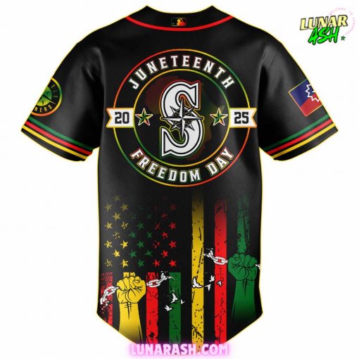 Seattle Mariners Juneteenth Freedom Day 2025 Commemorative Baseball Jersey