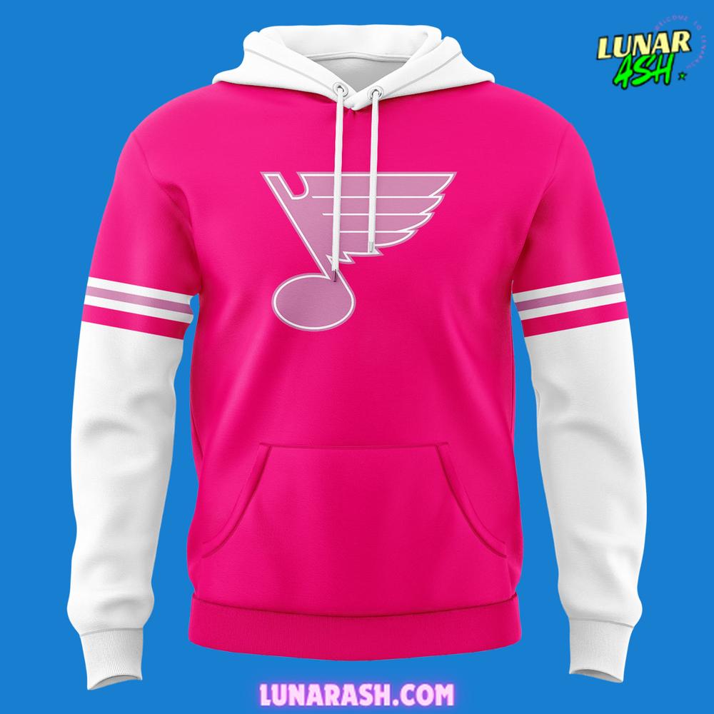 St. Louis Blues Pink At The Rink 2024 Hoodie St. Louis Blues Pink At The Rink 2024 Hoodie