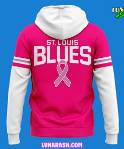 St. Louis Blues Pink At The Rink 2024 Hoodie 3
