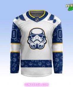 St. Louis Blues x Star Wars Night 2024 Custom Hockey Jersey 2
