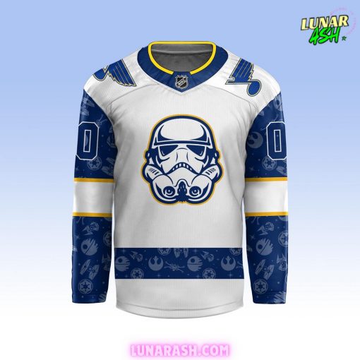 St. Louis Blues x Star Wars Night 2024 Custom Hockey Jersey