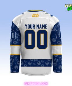 St. Louis Blues x Star Wars Night 2024 Custom Hockey Jersey 3