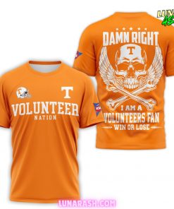 Tennessee Volunteers Nation Damn Right 2024 T-Shirt