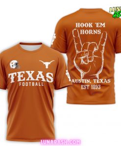 Texas Longhorns Hook ‘Em Horns Football T-Shirt