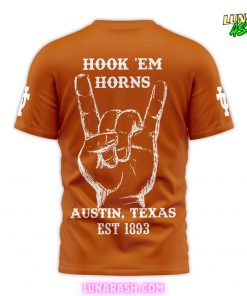 Texas Longhorns Hook 'Em Horns Football T Shirt 4