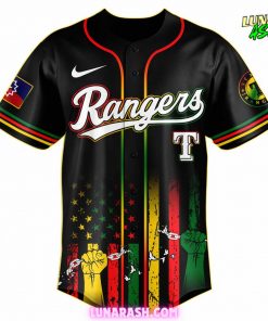 Texas Rangers Juneteenth Freedom Day 2025 Commemorative Baseball Jersey 2