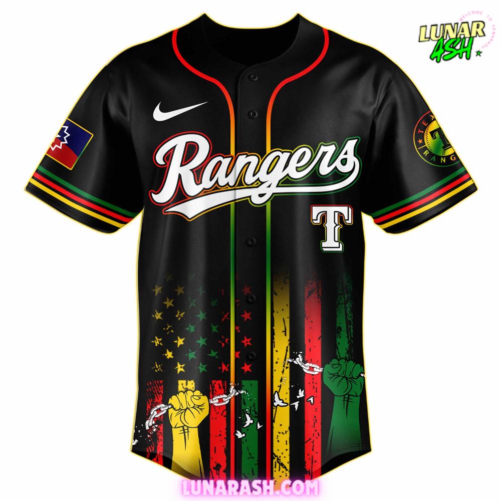 Texas Rangers Juneteenth Freedom Day 2025 Commemorative Baseball Jersey Texas Rangers Juneteenth Freedom Day 2025 Commemorative Baseball Jersey