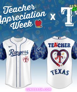 Texas Rangers Teacher Appreciation Week 2025 Special Baseball Jersey