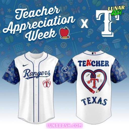 Texas Rangers Teacher Appreciation Week 2025 Special Baseball Jersey