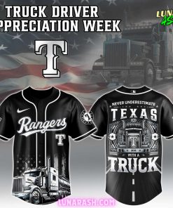 Texas Rangers Truck Driver Appreciation Week Baseball Jersey