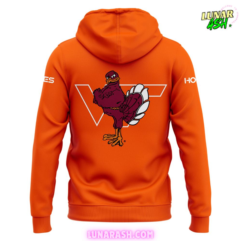 Virginia Tech Hokies Football 2024 Orange Hoodie Virginia Tech Hokies Football 2024 Orange Hoodie