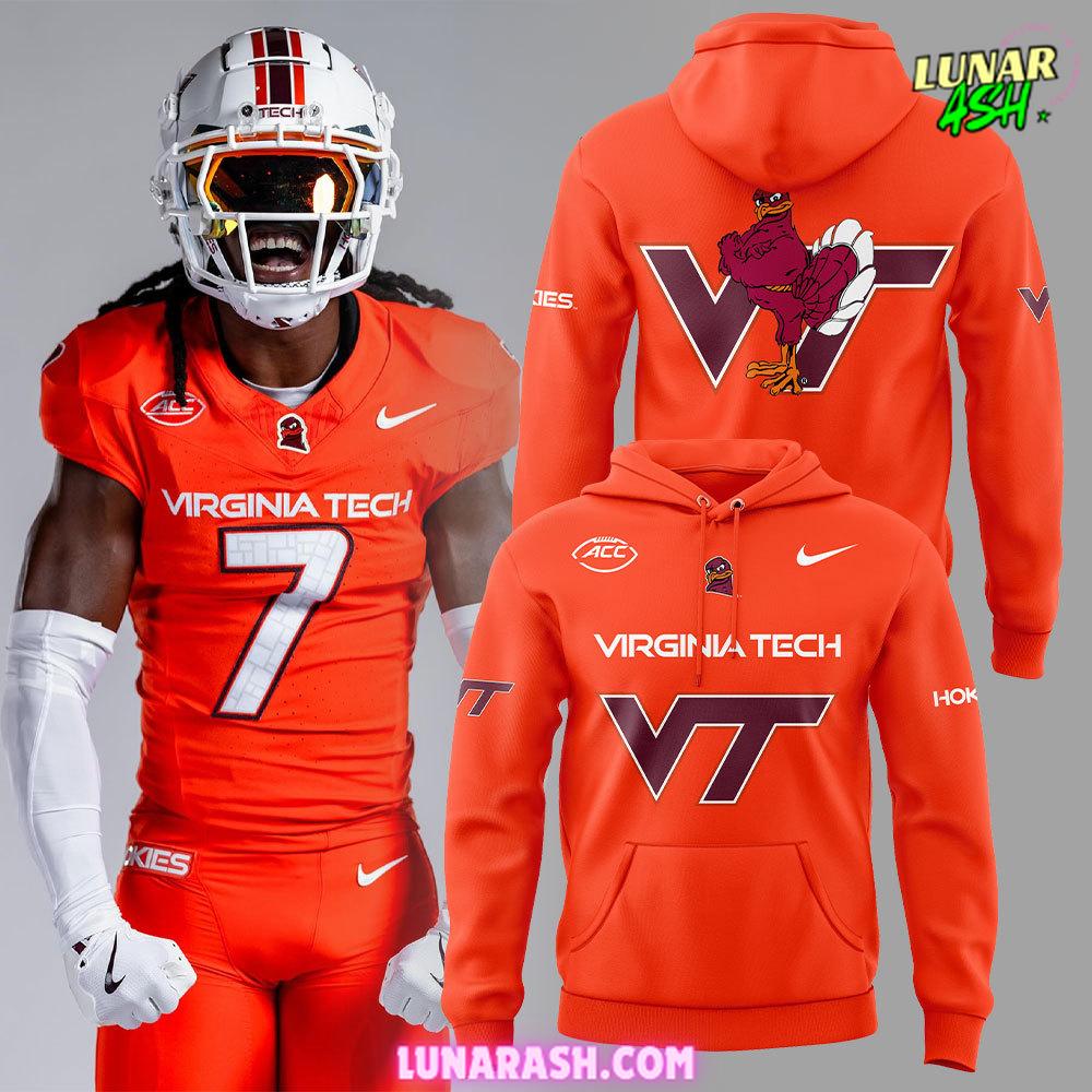 Virginia Tech Hokies New Uniform 2024-25 Orange Hoodie Virginia Tech Hokies New Uniform 2024-25 Orange Hoodie