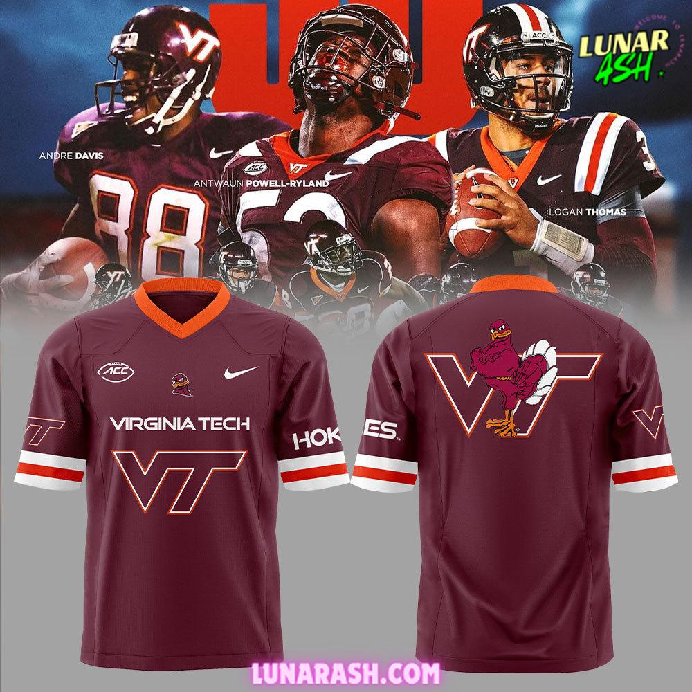 Virginia Tech Hokies New Uniform 2024–25 Red Football Jersey Virginia Tech Hokies New Uniform 2024–25 Red Football Jersey