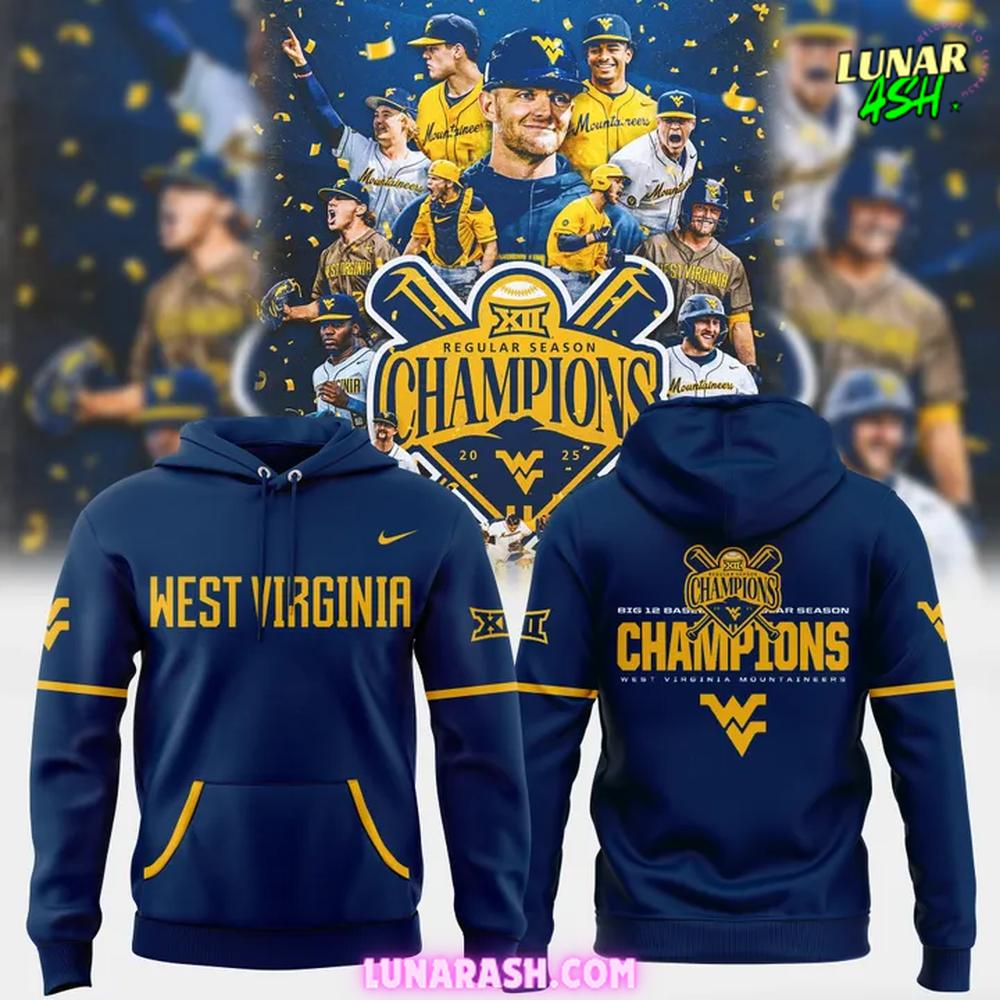 West Virginia Mountaineers 2025 Regular Season Champions Limited Edition Hoodie West Virginia Mountaineers 2025 Regular Season Champions Limited Edition Hoodie