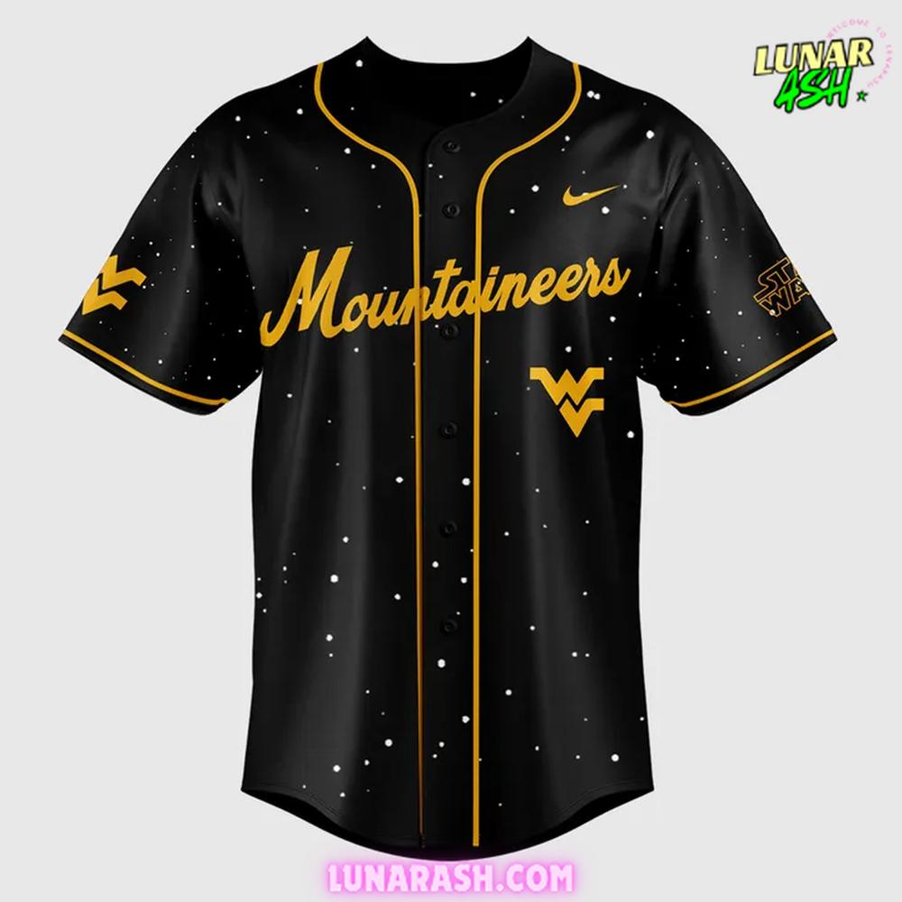 West Virginia Mountaineers 2025 x Star Wars Special Edition Baseball Jersey West Virginia Mountaineers 2025 x Star Wars Special Edition Baseball Jersey