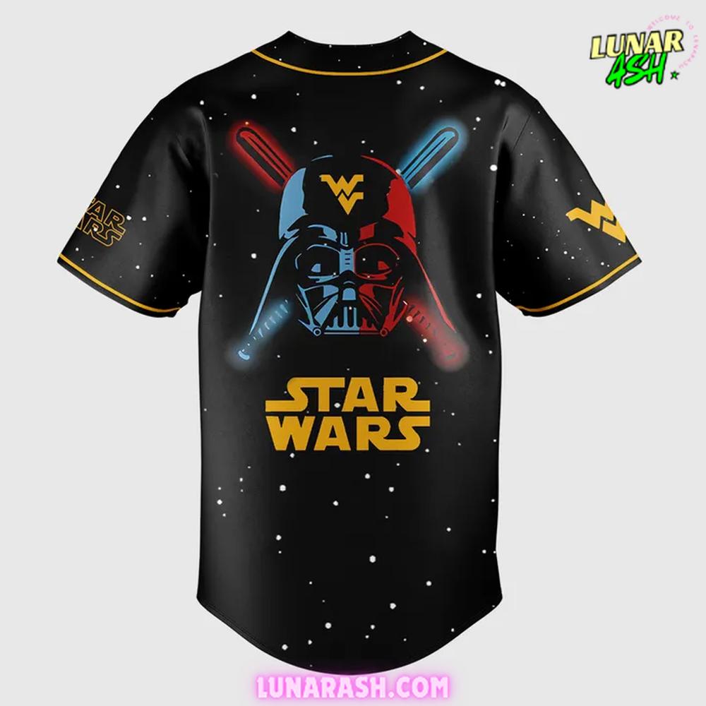 West Virginia Mountaineers 2025 x Star Wars Special Edition Baseball Jersey West Virginia Mountaineers 2025 x Star Wars Special Edition Baseball Jersey